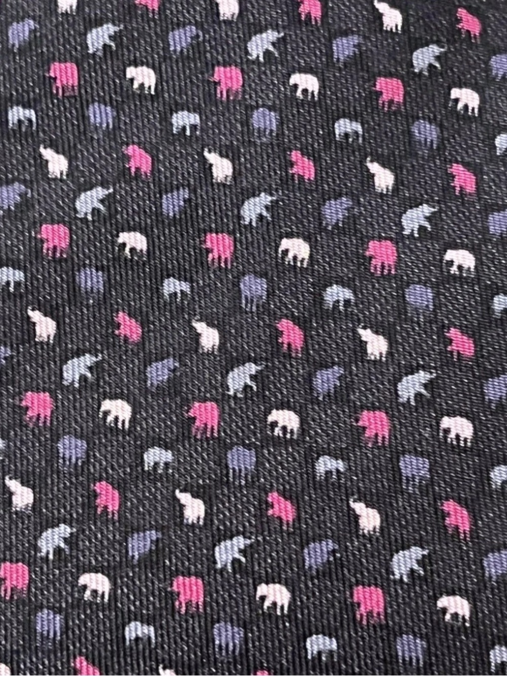 Jim Thompson Tie Elephant Tie - Silk Elephant Tie 🐘pink elephants